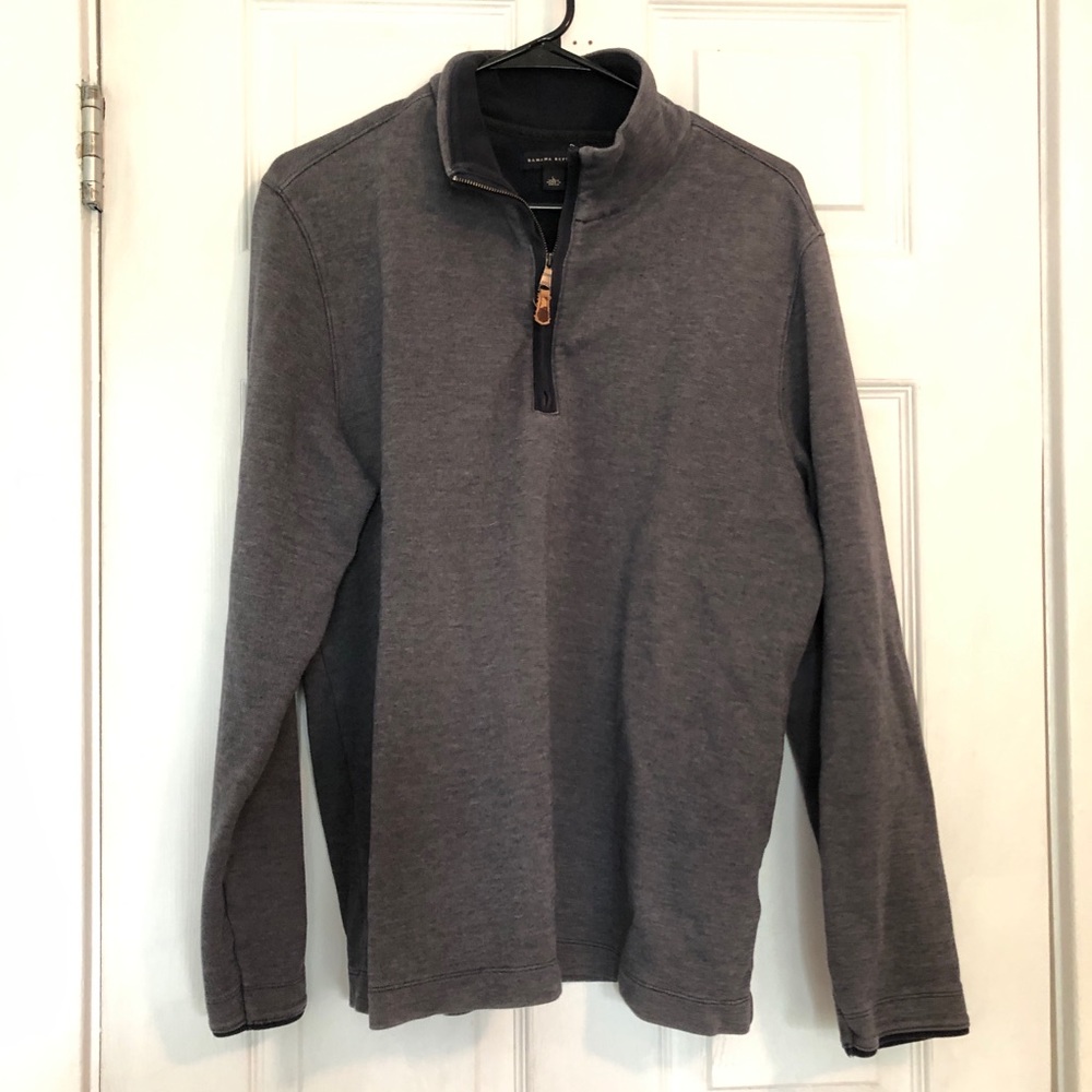 Banana Republic Navy Quarter Zip Pullover